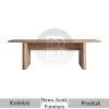 Meja Kayu Solid Jati Finishing Rustic Waterbase BA-664
