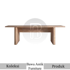 Meja Kayu Solid Jati Finishing Rustic Waterbase BA-664 10 Meja Kayu Solid Jati Finishing Rustic Waterbase BA 664
