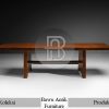Meja Kayu Solid Jati Minimalis Natural Walnut Color BA-701