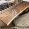 Meja Kayu Solid Trembesi Industrialis Style Jepara BA-648