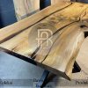 Meja Kayu Trembesi Cantik Solid Wood Sisi Alami Ukuran Jumbo BA-657.1