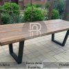Meja Kayu Trembesi Solid Industrial Style BA-656.1