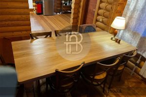 Meja Makan Jati Minimalis Solid Wood Natural Color BA 647