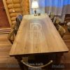Meja Makan Jati Minimalis Solid Wood Natural Color BA-647.1