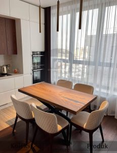 Meja Makan Kayu Trembesi Solid Minimalis Promo Spesial Hari Kartini BA 678