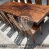 Meja Makan Minimalis Jepara Solid Furniture Kayu Trembesi BA-700.1