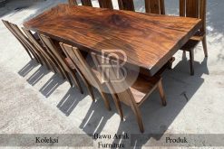 Meja Makan Minimalis Jepara Solid Furniture Kayu Trembesi BA-700.1