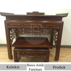 Meja Sembahyang Cina Ukiran Klasik Kayu Jati Solid BA-651.1