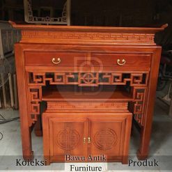 Meja Sembahyang Dewa Model Minimalis Kayu Jati Solid BA-654