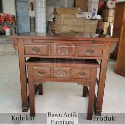 Meja Sembahyang Dewa Model Minimalis Kayu Jati Solid BA-654.1