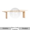 Meja Solid Kayu Jati Waterbase Color Model Salur BA-663