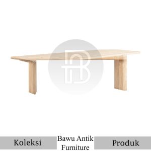 Meja Solid Kayu Jati Waterbase Color Model Salur BA-663 10 Meja Solid Kayu Jati Waterbase Color Model Salur BA 663