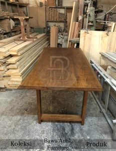 Model Meja Makan Jati Solid Kayu Berkualitas Natural Color BA 646