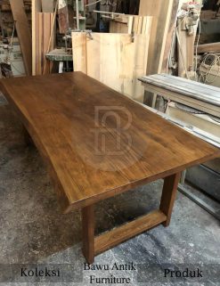 Model Meja Makan Jati Solid Kayu Berkualitas Natural Color BA-646.1