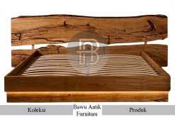 Tempat Tidur Kayu Solid Headboard Live Edge Style BA-690