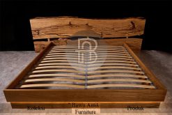 Tempat Tidur Kayu Solid Headboard Live Edge Style BA-690.1