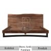 Tempat Tidur Kayu Solid Trembesi Live Edge Design BA-669.1