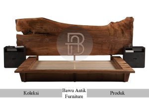 Tempat Tidur Kayu Trembesi Utuh Live Edge Design BA 689
