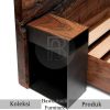 Tempat Tidur Minimalis Kayu Solid Trembesi Serat Kayu Alami BA-691.2