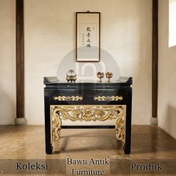 Furniture Kayu Solid 1 Chinese Altar Table Luxury Dragon Relief Carving Exsclusive BA-764