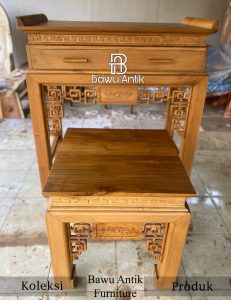 Meja Altar Buddha Kayu Jati Solid Berkualitas BA 730