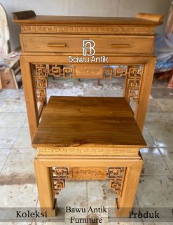 Meja Altar Buddha Kayu Jati Solid Berkualitas BA-730