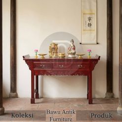 Furniture Kayu Solid 3 Meja Altar Cina Natural Rose Wood Color Premium Style BA-763