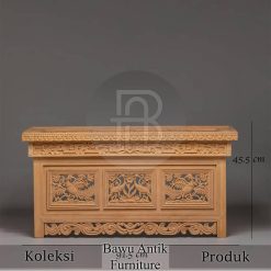 Meja Altar Dewa Ukiran Relief Naga Premium Design BA-749.1