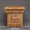 Meja Altar Dewa Ukiran Relief Naga Premium Design BA-749.2