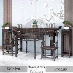 Furniture Kayu Solid 5 Meja Altar Doa Desain Minimalis Kualitas Kayu Grade A BA-762