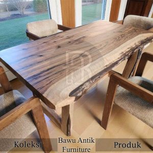 Meja Kayu Solid Jati Waterbase Color Grade A BA 721