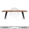 Meja Makan Industrial Minimalis Kayu Solid Jati BA-705
