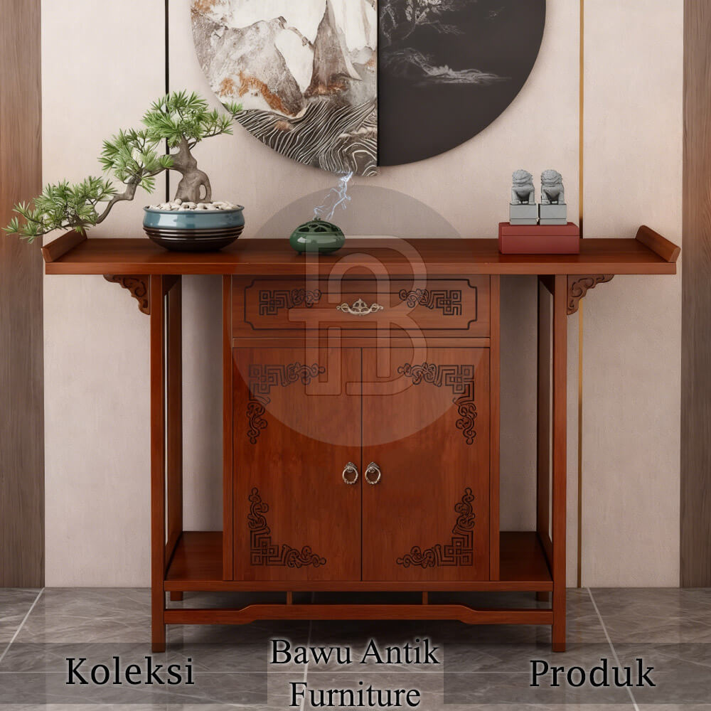Meja Persembahan Leluhur Model Drawer Kualitas Kayu Premium BA-761 Meja Persembahan Leluhur Model Drawer Kualitas Kayu Premium BA-761