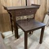 Model Meja Altar Minimalis Persembahan Dewa Kayu Jati Grade A BA-729.1