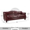 Sofa Minimalis 2 Dudukan Original Leather Upholstery BA-741.2