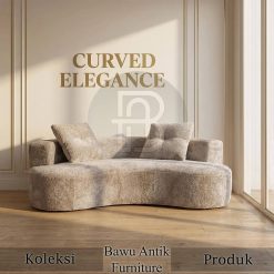 Sofa Minimalis Modern Curved Design Royal Foam Softly BA-742.1