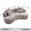 Sofa Minimalis Modern Curved Design Royal Foam Softly BA-742.2