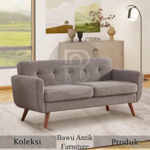 Sofa Tamu Minimalis Scandinavian Style 2 Seater Autentik BA 744