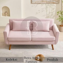 Sofa Tamu Minimalis Scandinavian Style 2 Seater Autentik BA-744.1