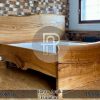 Tempat Tidur Minimalis Solid Headboard Full Kayu Utuh BA-737