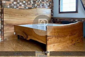 Tempat Tidur Minimalis Solid Headboard Full Kayu Utuh BA 737