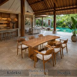 Dining Table Suar Wood Solid No Slab Premium BA-777.1