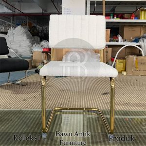 Kursi Cesca Minimalis Premium Frame Gold Candy Stainless BA 784