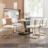 Kursi Cesca Minimalis Premium Frame Gold Candy Stainless BA-784.2