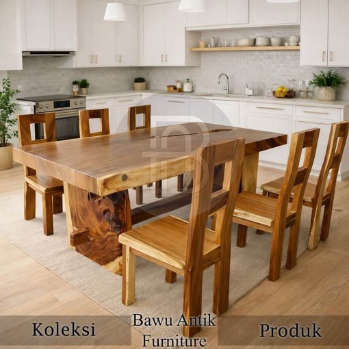 Meja Solid Kayu Suar Kayu Utuh Best Sale BA-780