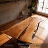 Minimalist Solid Wood Table Single Slab Premium Wood BA-775.1