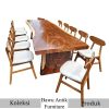 Suar Solid Wood Table Natural Walnut Exclusive Design BA-778.2