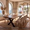 Industrial Dining Table Suar Wood Solid Design Best Seller BA-808.1