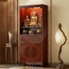 Meja Altar Buddha Model Drawer Ukiran Klasik Kayu Jati Solid Premium BA-794.2