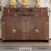 Meja Altar Cina Model Drawer Premium Natural Walnut BA-797.1